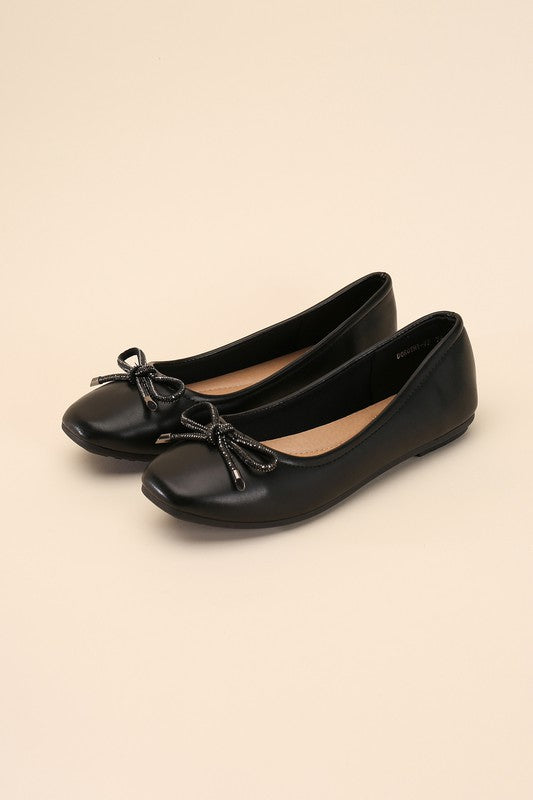 DOROTHY-77 Bow Ballet Flats Sandals