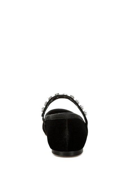 Aralia Velvet Mary Jane Ballerinas - Shop Style & More | Fresh Looks, Everyday Deals & Free Shipping