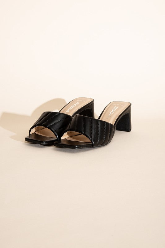 W-NINA Slide Mule Heels Heels