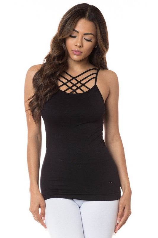 Womens Seamless Triple Criss-Cross Front Cami - Shop Style & More | Fresh Looks, Everyday Deals & Free Shipping