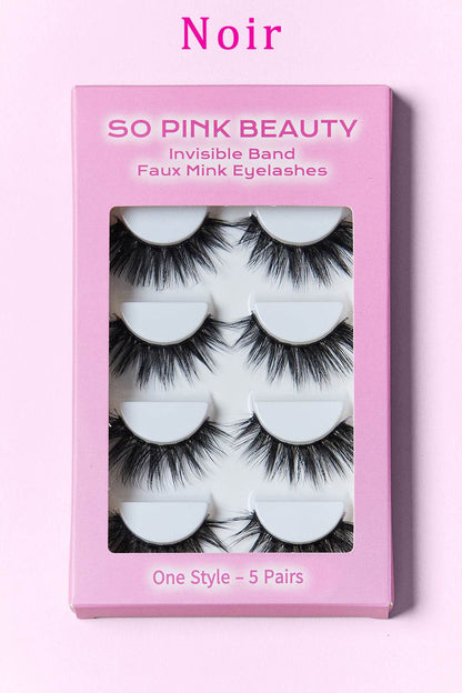 SO PINK BEAUTY Faux Mink Eyelashes 5 Pairs - Shop Style & More | Fresh Looks, Everyday Deals & Free Shipping