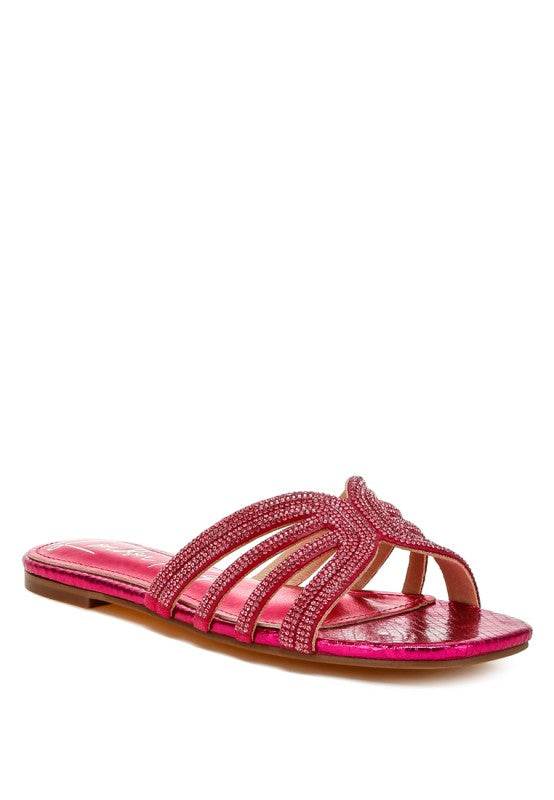 Dindy Rhinestone Cut Out Flats - Shop Style & More | Fresh Looks, Everyday Deals & Free Shipping