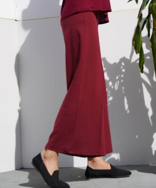 PONTE WIDE LEG ANKLE LENGTH PANTS - Shop Style & More | Fresh Looks, Everyday Deals & Free Shipping