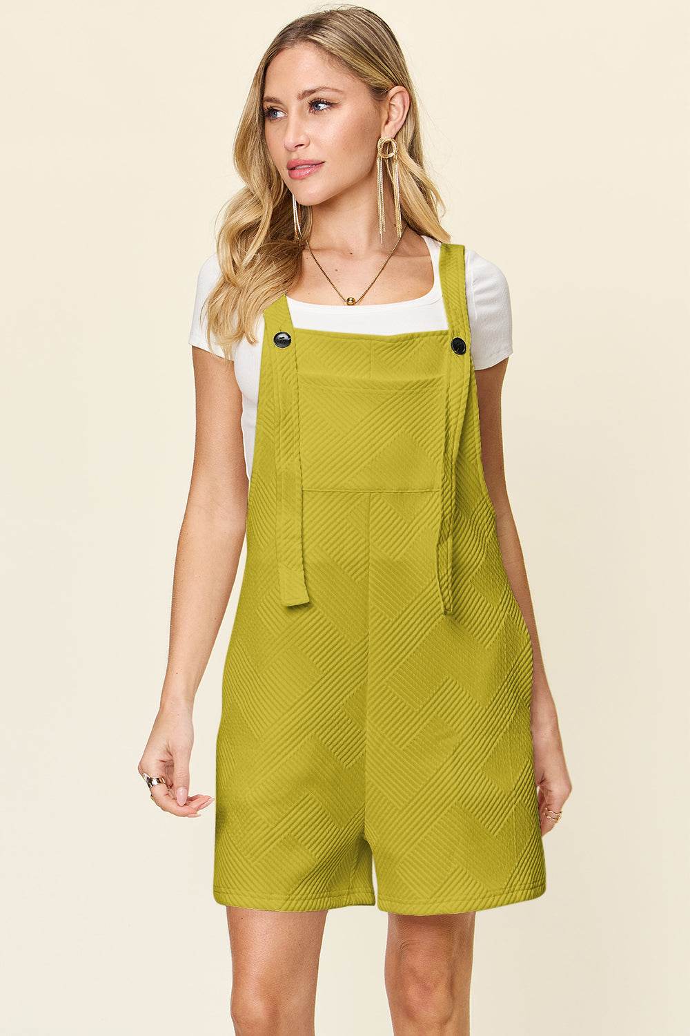 Double Take Full Size Texture Sleeveless Romper - Shop Style & More | Fresh Looks, Everyday Deals & Free Shipping
