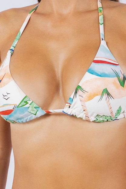 TWO PIECE SCENIC AND FLORAL PRINTS BIKINI - Shop Style & More | Fresh Looks, Everyday Deals & Free Shipping
