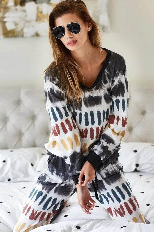 BiBi Tie Dye Print French Terry Top - Shop Style & More | Fresh Looks, Everyday Deals & Free Shipping