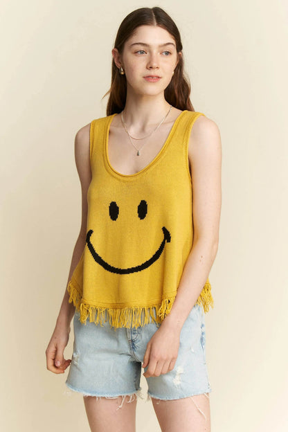 Jade By Jane Full Size Smiley Fringe Tank Top Plus Size - Shop Style & More | Fresh Looks, Everyday Deals & Free Shipping