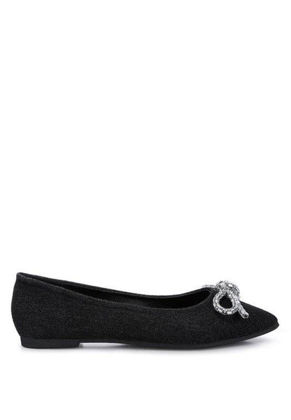 Ellerby Embellished Bow Detail Ballet Flats - Shop Style & More | Fresh Looks, Everyday Deals & Free Shipping