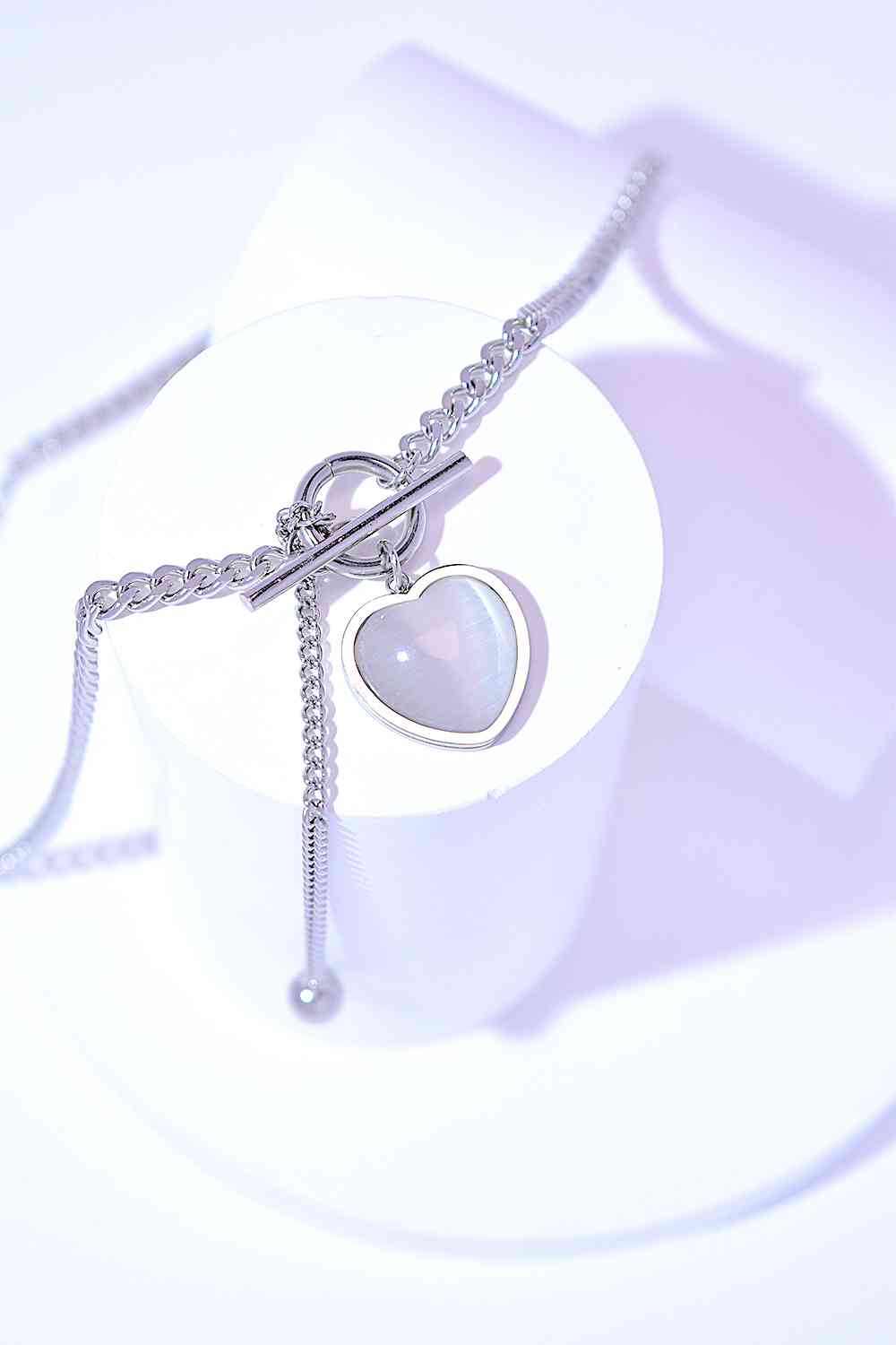 Titanium Steel Heart Necklace Necklace