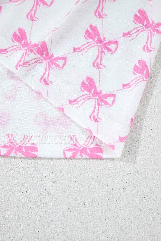 Pink Short Sleeve and Ruffled Shorts Pajama Set - Shop Style & More | Fresh Looks, Everyday Deals & Free Shipping