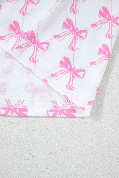 Pink Short Sleeve and Ruffled Shorts Pajama Set - Shop Style & More | Fresh Looks, Everyday Deals & Free Shipping