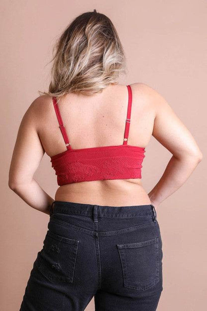 Seamless Padded Textured Brami Plus Size - Shop Style & More | Fresh Looks, Everyday Deals & Free Shipping