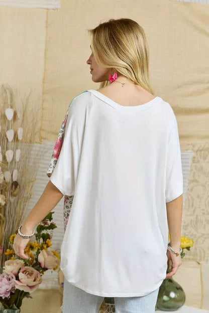 ADORA Colorblock Casual Knit Tunic Top - Shop Style & More | Fresh Looks, Everyday Deals & Free Shipping