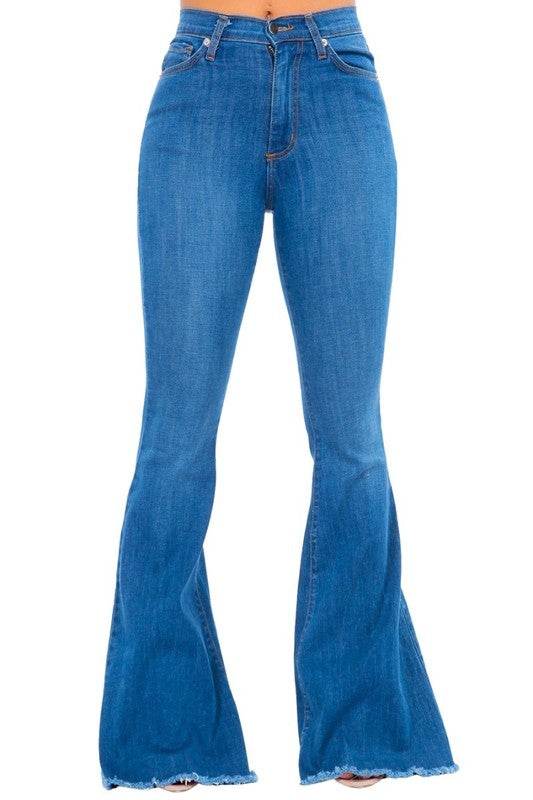 Bell Bottom Jean in Medium Wash- Inseam 32 - Shop Style & More | Fresh Looks, Everyday Deals & Free Shipping