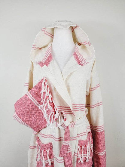 Unisex Robe, Beach or spa Robe with pockets - Red - Shop Style & More | Fresh Looks, Everyday Deals & Free Shipping