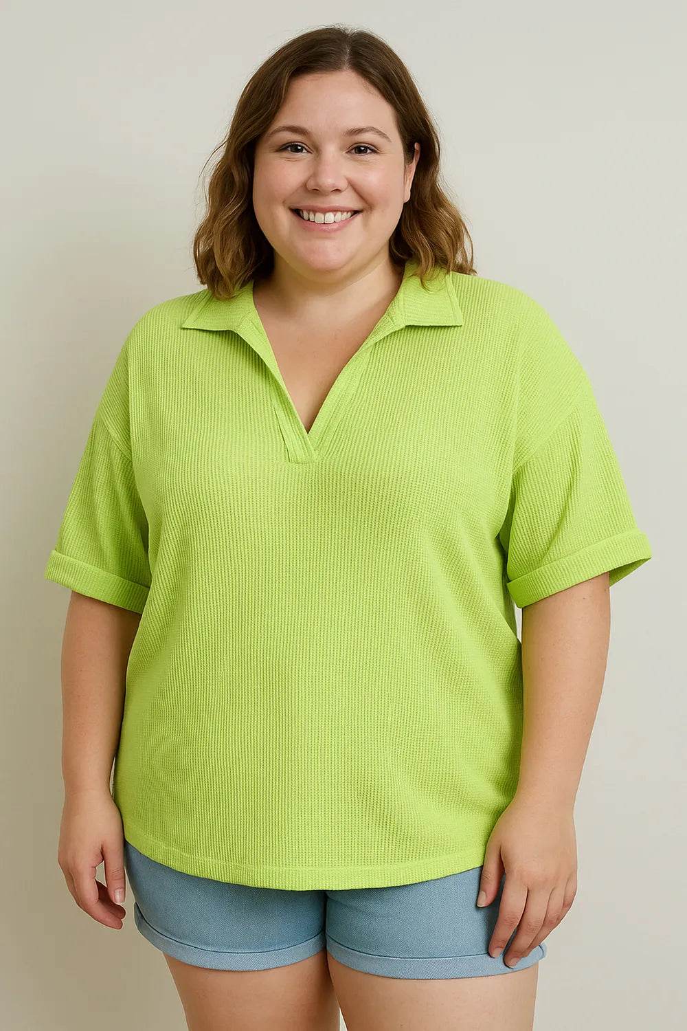 BiBi Mineral Washed Thermal Top - Shop Style & More | Fresh Looks, Everyday Deals & Free Shipping