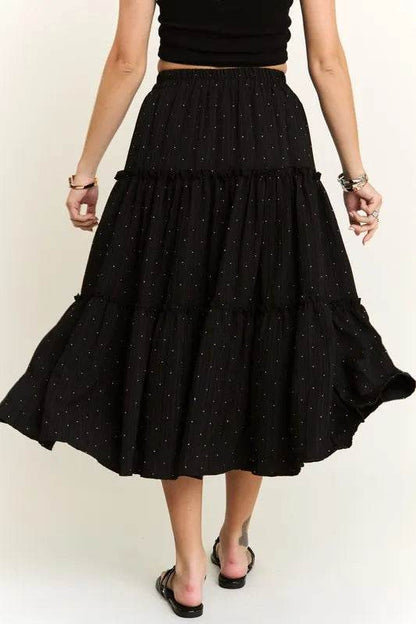 ADORA Rhinestone Accent Tiered Skirt - Shop Style & More | Fresh Looks, Everyday Deals & Free Shipping