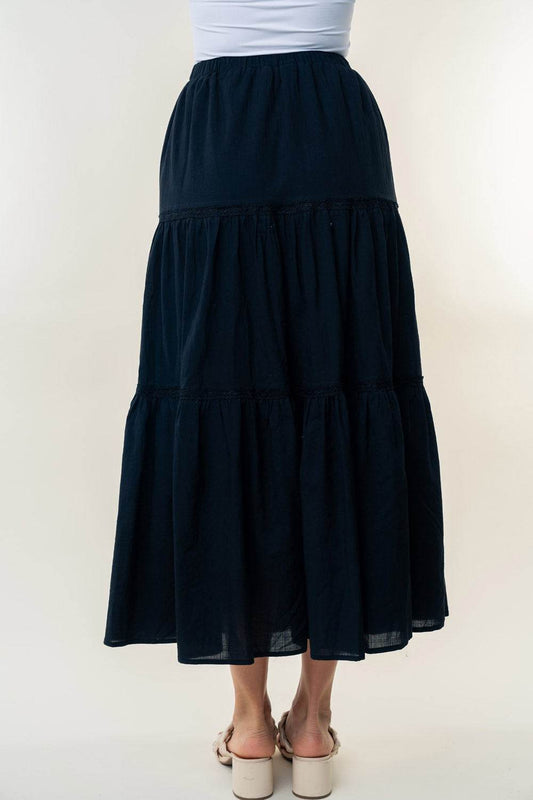 White Birch High Waisted Tiered Maxi Skirt - Shop Style & More | Fresh Looks, Everyday Deals & Free Shipping