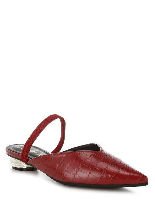 Renata Fantasy Heel Croco Mules - Shop Style & More | Fresh Looks, Everyday Deals & Free Shipping
