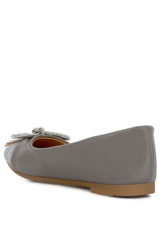 Aine Rhinestones Embellished Toe Cap Ballerinas - Shop Style & More | Fresh Looks, Everyday Deals & Free Shipping