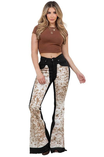 Rodeo Bell Bottom Blk/Brown- Inseam 34 - Shop Style & More | Fresh Looks, Everyday Deals & Free Shipping