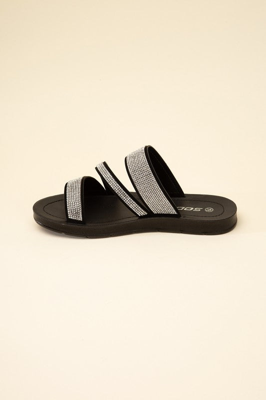 ZEAL-S Rhinestone Strap Sandals Sandals