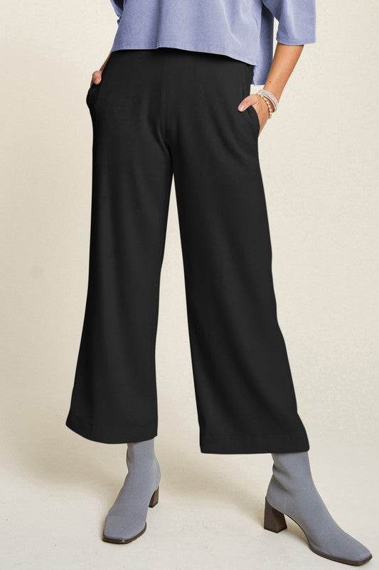 Davi & Dani Wide Leg Mid-Rise Pants - Shop Style & More | Fresh Looks, Everyday Deals & Free Shipping
