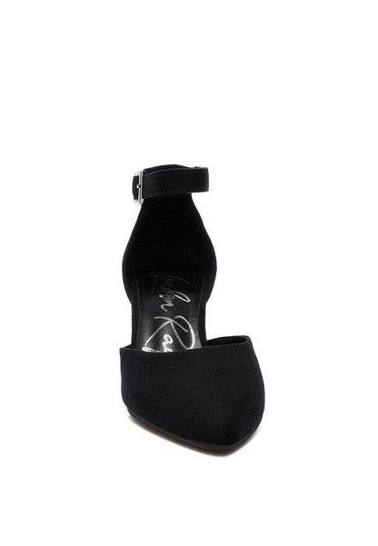 Rozita Microfiber Block Heel Sandals - Shop Style & More | Fresh Looks, Everyday Deals & Free Shipping