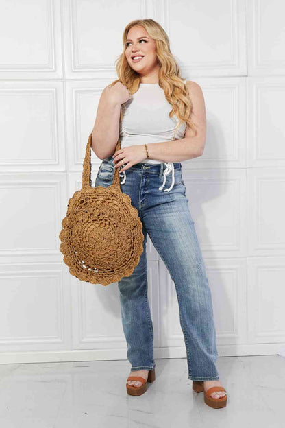 Justin Taylor Brunch Time Straw Rattan Handbag Bags