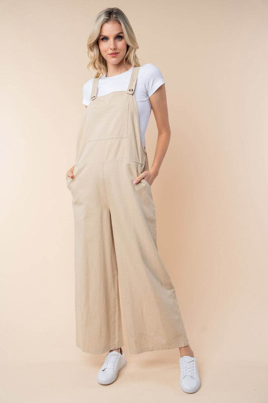 White Birch Sleeveless Wide Leg Jumpsuit - Shop Style & More | Fresh Looks, Everyday Deals & Free Shipping