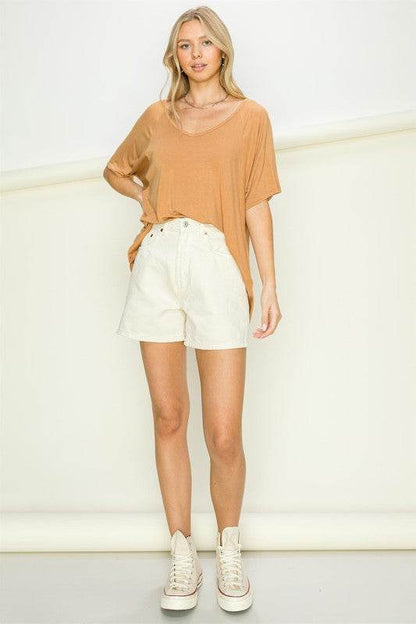 At Rest Oversized Short Sleeve Top - Shop Style & More | Fresh Looks, Everyday Deals & Free Shipping