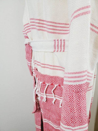 Unisex Robe, Beach or spa Robe with pockets - Red - Shop Style & More | Fresh Looks, Everyday Deals & Free Shipping