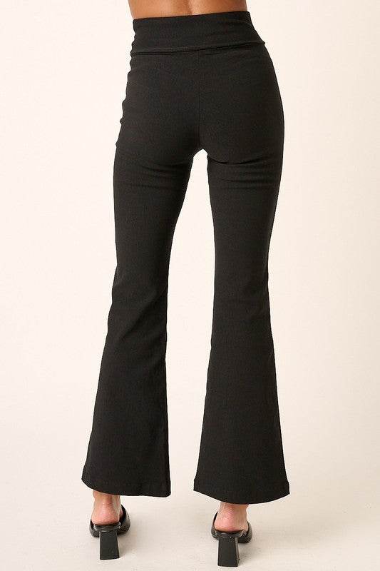 Mittoshop Surplice V Waist Flare Pants - Shop Style & More | Fresh Looks, Everyday Deals & Free Shipping