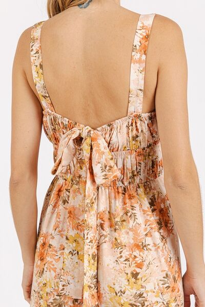 Mittoshop Flower Print Jumpsuit - Gathered Bust Sleeveless Style Jumpsuits