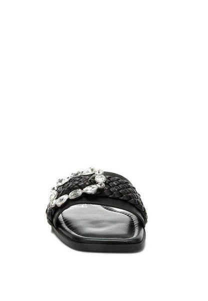 Hazbin Diamante Flat Sandals - Shop Style & More | Fresh Looks, Everyday Deals & Free Shipping
