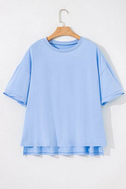 Ayra Loose Half Sleeve Hi Low Hem Top - Shop Style & More | Fresh Looks, Everyday Deals & Free Shipping