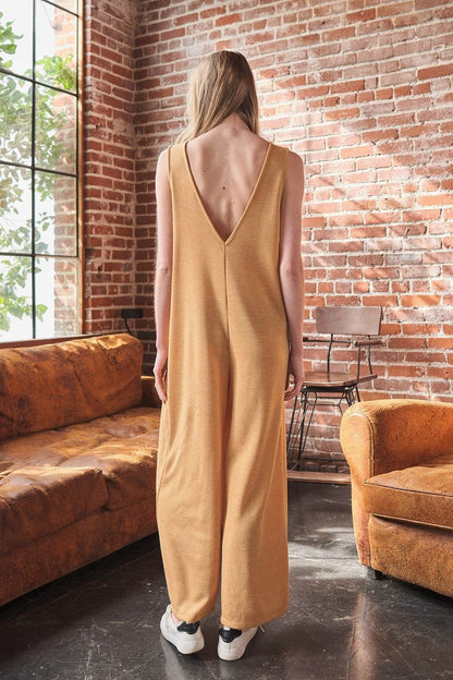 Ces Femme V-Neck Sleeveless Wide Leg Jumpsuit - Shop Style & More | Fresh Looks, Everyday Deals & Free Shipping