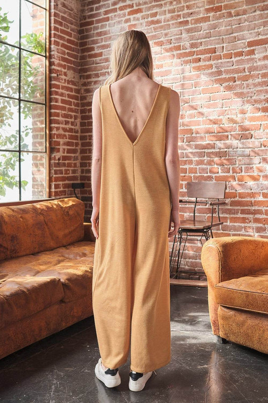Ces Femme V-Neck Sleeveless Wide Leg Jumpsuit - Shop Style & More | Fresh Looks, Everyday Deals & Free Shipping