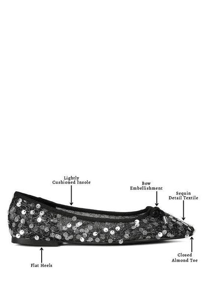 Lysander Sequin Embellished Sheer Ballet Flats - Shop Style & More | Fresh Looks, Everyday Deals & Free Shipping