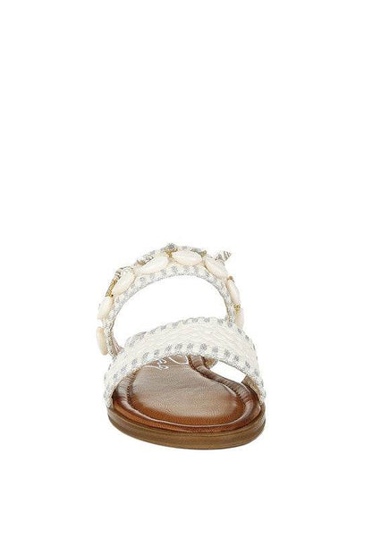 Shellfish Raffia Slip On Sandals - Shop Style & More | Fresh Looks, Everyday Deals & Free Shipping