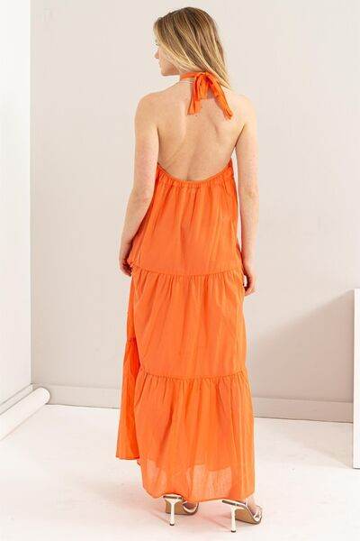 Halter Neck Cover Up Maxi Dress - Shop Style & More | Fresh Looks, Everyday Deals & Free Shipping