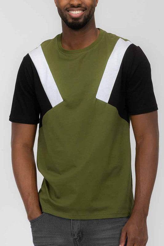 Weiv Mens Color Block Short Sleeve Tshirt - Shop Style & More | Fresh Looks, Everyday Deals & Free Shipping