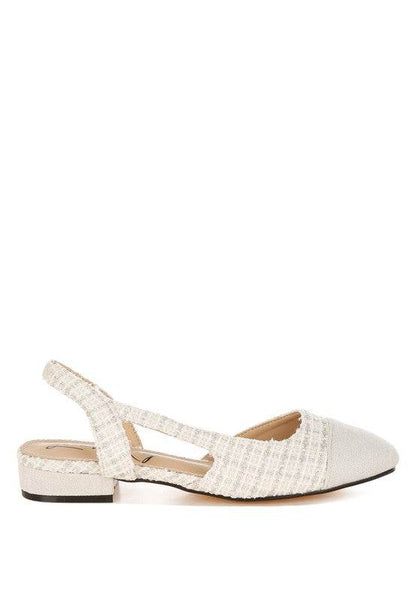 Karita Tweed Slingback Sandals - Shop Style & More | Fresh Looks, Everyday Deals & Free Shipping