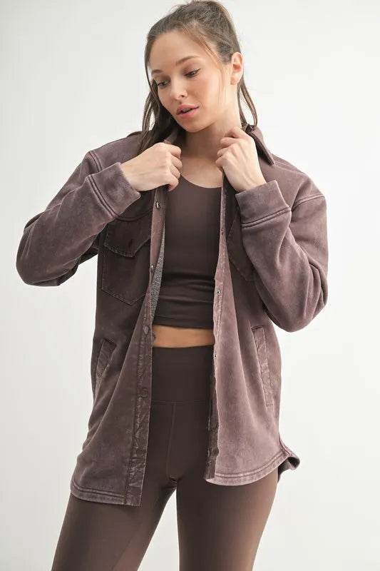 MONO B Snap-On Shacket with Pockets - Shop Style & More | Fresh Looks, Everyday Deals & Free Shipping