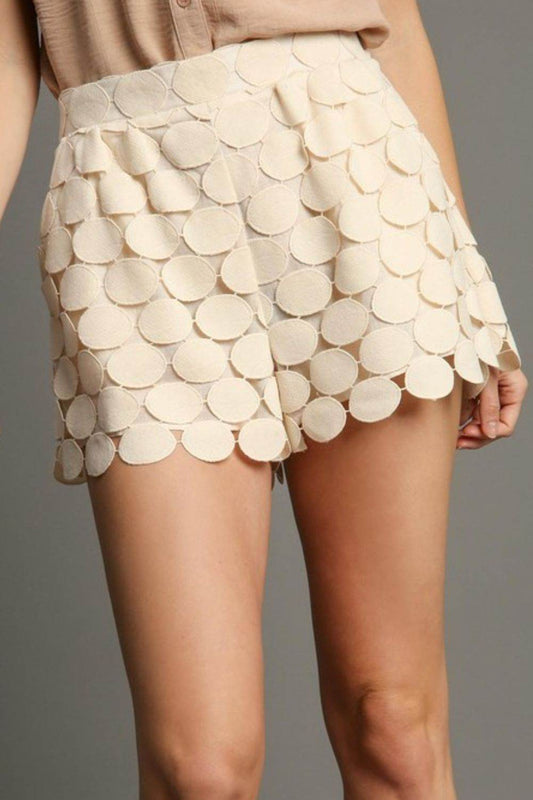 Umgee Full Size Polka Dot Lace Shorts Plus Size - Shop Style & More | Fresh Looks, Everyday Deals & Free Shipping