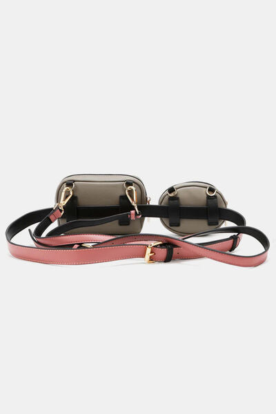 Nicole Lee USA Double Pouch Fanny Pack Bags