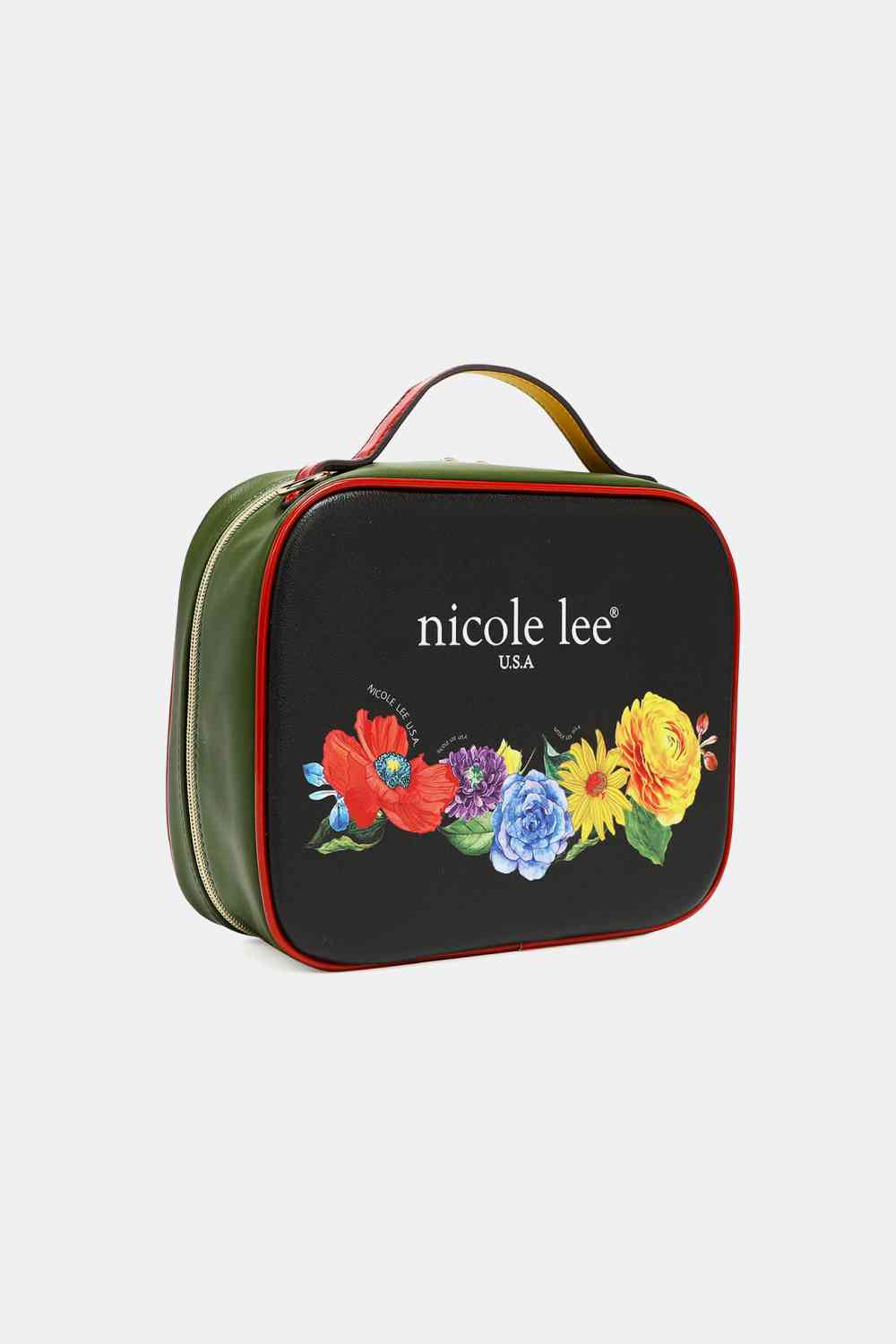 Nicole Lee USA Printed Handbag with Three Pouches Bags