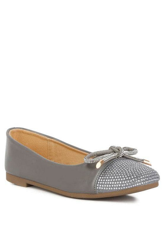 Aine Rhinestones Embellished Toe Cap Ballerinas - Shop Style & More | Fresh Looks, Everyday Deals & Free Shipping