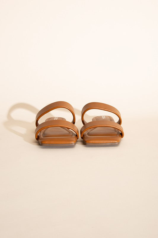 RAMSEY-S Double Strap Slides Sandals