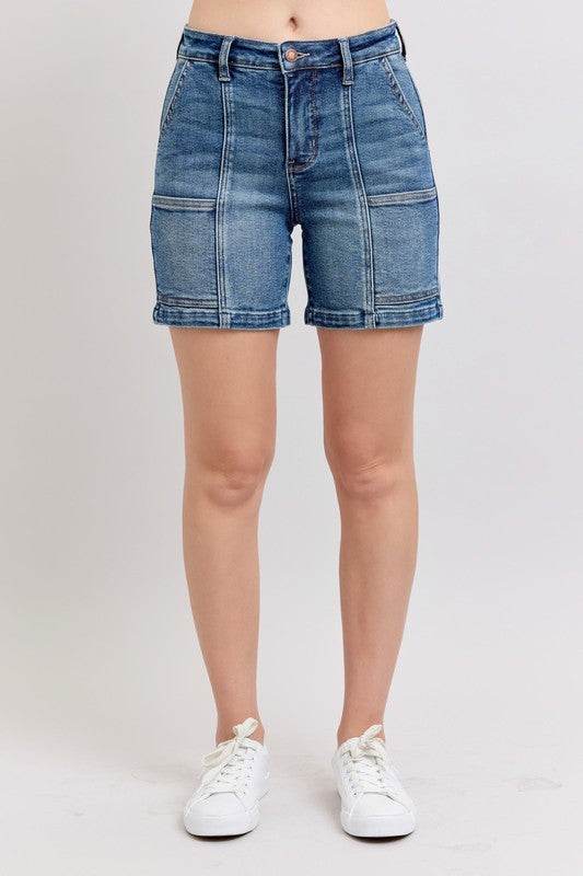 Judy Blue Full Size High Rise Denim Shorts Plus Size - Shop Style & More | Fresh Looks, Everyday Deals & Free Shipping